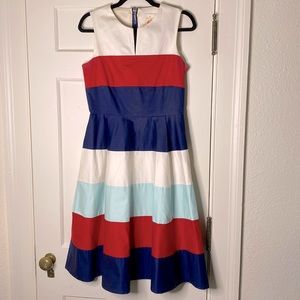 Kate Spade red, white & blue striped dress with pockets! Gently worn, size 8.